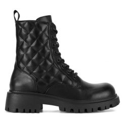 Trzewiki Jenny Fairy. Czarne botki damskie Jenny Fairy, bez obcasa, na płaskiej podeszwie, bez zapięcia. Za 179.99 zł.