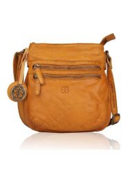 Bellicci Skórzana torebka "Cynthia" w kolorze musztardowym - 22 x 24 x 9 cm rozmiar: onesize. Brązowe torebki klasyczne damskie Bellicci, bez wzorów, z materiału, bez dodatków. Za 208.95 zł.