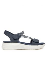 Clara Barson Sandały R24AW02734 Granatowy. Niebieskie sandały damskie Clara Barson, bez wzorów, z materiału, bez obcasa, na płaskiej podeszwie. Za 119.99 zł.