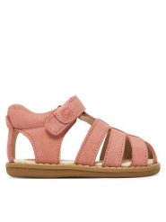 Lasocki Kids Sandały CEO-CI12-BOB-02(II)DZ Różowy. Czerwone sandały dziewczęce Lasocki Kids, z nubiku, bez zapięcia. Za 119.99 zł.