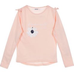 Koszulka w kolorze jasnoróżowym. Czerwone koszulki dziewczęce Daniel Hechter, Naf Naf Kids, bez wzorów, z bawełny, bez ramiączek. W wyprzedaży za 32.95 zł.