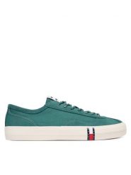 Tommy Hilfiger Tenisówki Archive Vulc EM0EM01760 Zielony. Zielone trampki i tenisówki męskie Tommy Hilfiger, bez wzorów, z materiału, bez zapięcia. Za 369.99 zł.