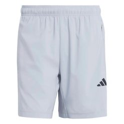 Spodenki męskie ADIDAS WE BAS WV SHO S 5. Szare szorty męskie Adidas, z materiału, bez kołnierzyka. Za 119.00 zł.