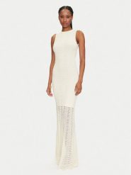 Marciano Guess Sukienka dzianinowa 5GGK44 5869Z Écru Regular Fit. Sukienki damskie Marciano Guess, z aplikacjami, z dzianiny, bez kołnierzyka, bez ramiączek. Za 709.99 zł.