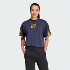 Koszulka Real Madrid Future Icon. Niebieskie bluzki damskie Adidas, l, bez wzorów, bez kołnierzyka. Za 179.00 zł.