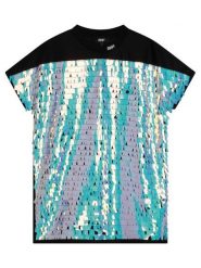 DKNY Sukienka elegancka D32874 D Kolorowy Regular Fit. Sukienki dziewczęce DKNY, bez wzorów, z syntetyku, eleganckie, bez ramiączek. Za 519.99 zł.