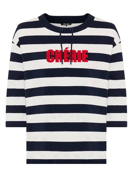 Olsen Bluza w kolorze granatowo-białym rozmiar: 44. Białe bluzy bez kaptura damskie Olsen. Za 72.95 zł.