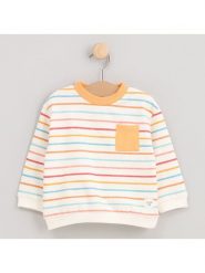 Cotton Fish Bluza w kolorze kremowym rozmiar: 110. Brązowe bluzy i bluzki niemowlęce Cotton Fish, bez wzorów, z bawełny, bez ramiączek, bez kaptura. Za 61.31 zł.