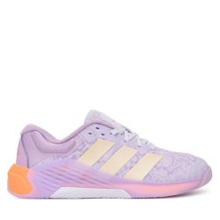 Buty na siłownię adidas. Fioletowe buty sportowe na co dzień damskie Adidas, bez wzorów, na fitness i siłownię. Za 569.99 zł.