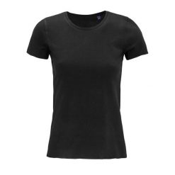 Koszulka damska Sol's Leonard. Czarne t-shirty damskie SOL'S, l, bez wzorów, z bawełny, bez kołnierzyka. Za 74.50 zł.