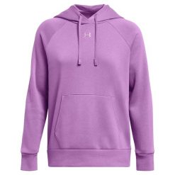 Damska Bluza Z Kapturem Rival Fleece Hoodie. Fioletowe bluzy z kapturem damskie Under Armour, m. Za 336.99 zł.