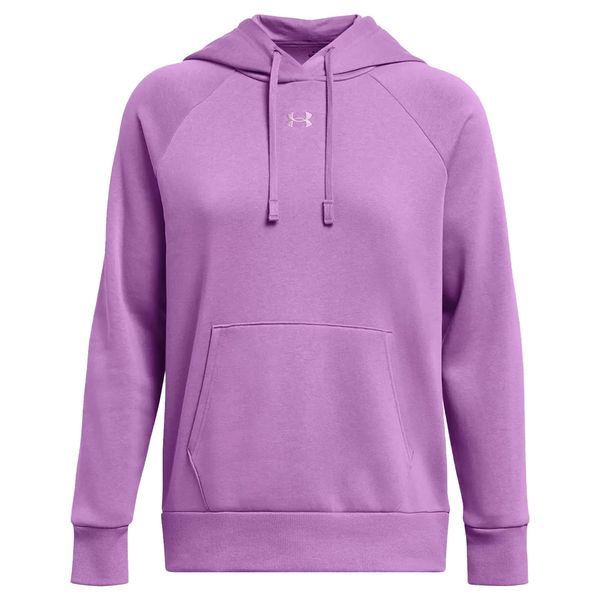 Damska Bluza Z Kapturem Rival Fleece Hoodie. Fioletowe bluzy z kapturem damskie Under Armour, m. Za 336.99 zł.