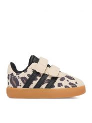 Adidas Sneakersy CEO-VL COURT 3.0 CF I KH8703 Beżowy. Brązowe buty sportowe dziewczęce Adidas, bez wzorów, z materiału, bez zapięcia. Za 199.99 zł.