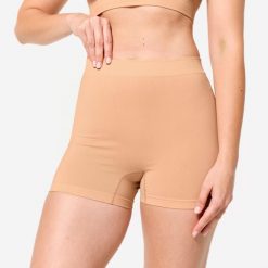Second Life - Spodenki bokserki sportowe damskie - Stan Dobry. Brązowe bokserki i panty damskie STAREVER, m, z elastanu. Za 36.99 zł.