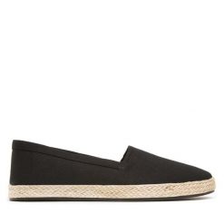 Espadryle DeeZee. Czarne espadryle damskie DeeZee, bez wzorów, bez obcasa. Za 79.99 zł.