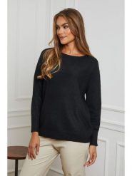 Soft Cashmere Sweter w kolorze czarnym rozmiar: 34/36. Czarne swetry klasyczne damskie Soft Cashmere, z kaszmiru, bez kołnierzyka. Za 70.41 zł.