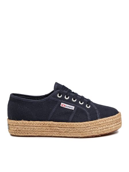 Superga Espadryle 2730 Cotropew S00CF20 Granatowy. Niebieskie espadryle damskie Superga, bez wzorów, z materiału, bez obcasa. Za 339.99 zł.