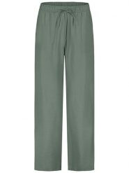 Sublevel Spodnie w kolorze oliwkowym rozmiar: XXL. Brązowe spodnie materiałowe damskie Sublevel, bez wzorów, z materiału, z podwyższonym stanem. Za 74.11 zł.