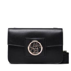 Torebka Lancel. Czarne listonoszki damskie Lancel, bez wzorów, bez dodatków. Za 741.99 zł.