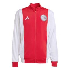 Koszulka treningowa Ajax Amsterdam 2025/26. Białe t-shirty sportowe męskie Adidas, bez ramiączek, do piłki nożnej. W wyprzedaży za 284.60 zł.
