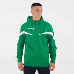 Kurtka rozgrzewkowa Turcja zielono-biała. Białe kurtki treningowe męskie Legea, m, bez wzorów, z poliesteru, do biegania. Za 96.00 zł.