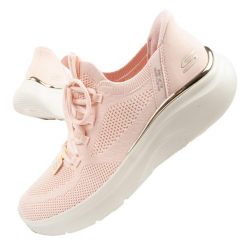 Buty sportowe damskie Skechers Bobs B Love-True Delight SLIP-INS. Czerwone buty sportowe na co dzień damskie Skechers, bez wzorów, trekkingowe. Za 273.47 zł.