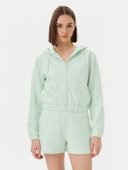 Guess Bluza V5RQ20 KC3D2 Zielony Regular Fit. Zielone bluzy bez kaptura damskie Guess, xxs, z bawełny. Za 199.99 zł.