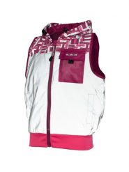 WOWOW Yoho odblaskowa kurtka dziecięca różowa XL. Czerwone kurtki treningowe męskie WOWOW, xl, bez wzorów, do biegania. Za 241.49 zł.