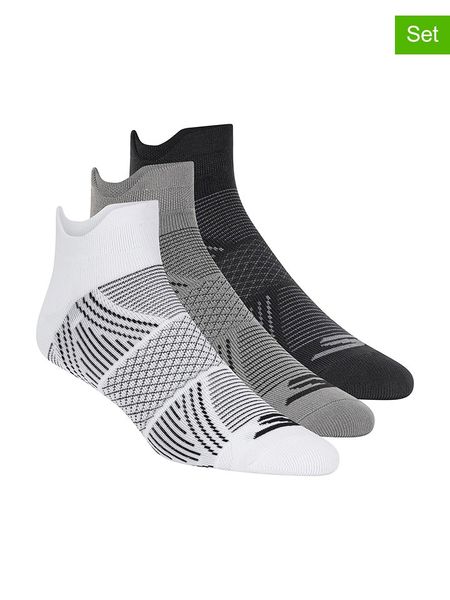 Skechers Skarpety (3 pary) w kolorze biało-czarno-szarym rozmiar: 36-38. Białe skarpetki męskie Skechers, bez wzorów, ze splotem. Za 27.95 zł.
