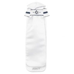 Krawat jeździecki ANKY Stock Stone-DeLuxe C-Wear. Białe krawaty i muchy męskie ANKY, bez wzorów, z poliesteru, eleganckie. Za 273.00 zł.