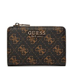 Portfel Guess. Brązowe portfele damskie Guess, z aplikacjami. Za 189.99 zł.