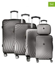 Geographical Norway 5-częściowy zestaw "Sunlighteo" w kolorze antracytowym rozmiar: onesize. Czarne walizki Geographical Norway, bez wzorów, z materiału. Za 565.99 zł.