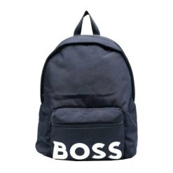 Plecak Logo. Niebieskie plecaki męskie Hugo Boss, bez wzorów, z materiału. Za 405.99 zł.
