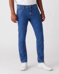 MĘSKIE SPODNIE JEANSOWE WRANGLER LARSTON BEST ROCKS W18SHR36B 112127512. Spodnie materiałowe męskie Wrangler, bez wzorów, z jeansu. Za 229.99 zł.