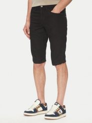 INDICODE Szorty jeansowe Kem 70-172 Czarny Slim Fit. Czarne szorty męskie INDICODE, bez wzorów, z bawełny. Za 129.99 zł.