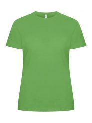 Clique Classic OC-T Women koszulka z organicznej bawełny – apple green. Zielone t-shirty damskie CLIQUE, l, bez wzorów, z bawełny, bez kołnierzyka. Za 115.51 zł.