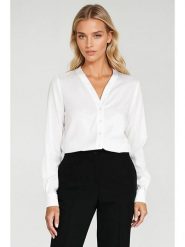 Nife Bluzka w kolorze białym rozmiar: 38. Białe bluzki damskie Nife, bez wzorów, bez kołnierzyka, bez ramiączek. Za 148.26 zł.