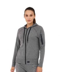 Bluza damska wełniana z kapturem Brubeck OUTDOOR MERINO. Szare bluzy z kapturem damskie Brubeck, s, z materiału. Za 399.00 zł.