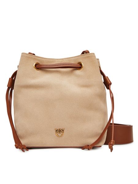 PINKO Torebka Secchiello Mini PE 25 PLTT 104303 A2CC Beżowy. Brązowe torebki klasyczne damskie Pinko, bez wzorów, ze skóry, bez dodatków. Za 1,379.00 zł.
