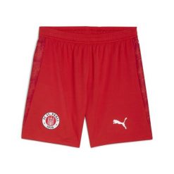 Męskie szorty FC St. Pauli 25/26 PUMA Burnt Red White. Białe szorty męskie Puma, bez wzorów, sportowe. Za 179.00 zł.
