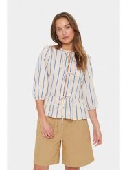 SAINT TROPEZ Bluzka w kolorze beżowym rozmiar: XL. Brązowe bluzki damskie Saint Tropez, xl, bez wzorów, bez kołnierzyka, bez ramiączek. Za 126.99 zł.