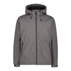 Kurtka z kapturem CMP. Szare kurtki męskie CMP, bez wzorów, sportowe, z kapturem. Za 389.00 zł.