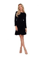 Made of emotion Sukienka w kolorze czarnym rozmiar: M. Czarne sukienki damskie Made Of Emotion, na co dzień, m, bez wzorów, bez kołnierzyka, bez ramiączek, mini, proste. Za 209.33 zł.