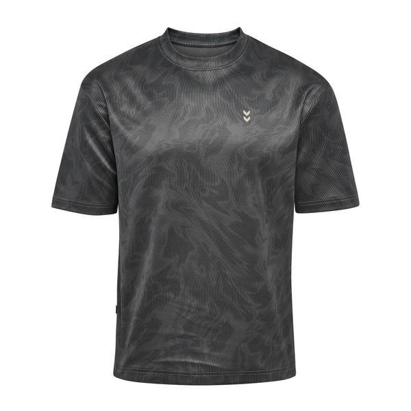 Luźna koszulka Hummel AOP. Szare t-shirty sportowe męskie HUMMEL, bez ramiączek, na fitness i siłownię. Za 213.50 zł.