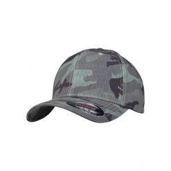 Czapka Flexfit Stripe. Czarne czapki męskie FLEXFIT, bez wzorów, z elastanu, casualowe. Za 88.60 zł.