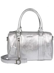 Burkely Skórzana torebka "Rock Ruby" w kolorze srebrnym - 28 x 17 x 12 cm rozmiar: onesize. Szare torebki klasyczne damskie Burkely, bez wzorów, z materiału, bez dodatków. Za 340.18 zł.