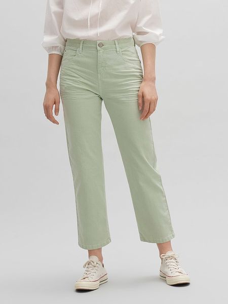 OPUS Dżinsy "Lani" - Regular fit - w kolorze jasnozielonym rozmiar: 34/L26. Zielone jeansy damskie Opus. Za 91.56 zł.