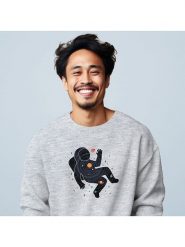 WOOOP Bluza "Inner space" w kolorze szarym rozmiar: XS. Szare bluzy bez kaptura damskie Wooop, xs, z bawełny. Za 108.99 zł.