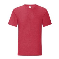 Koszulka Unisex Dla Dorosłych Iconic Heather. Czerwone bluzki damskie Fruit of the Loom, xl, bez wzorów, sportowe, bez kołnierzyka, bez ramiączek. Za 40.99 zł.