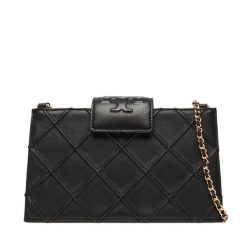 Torebka Tory Burch. Czarne torebki klasyczne damskie Tory Burch, bez wzorów, wizytowe, bez kołnierzyka, bez ramiączek. Za 2,029.00 zł.